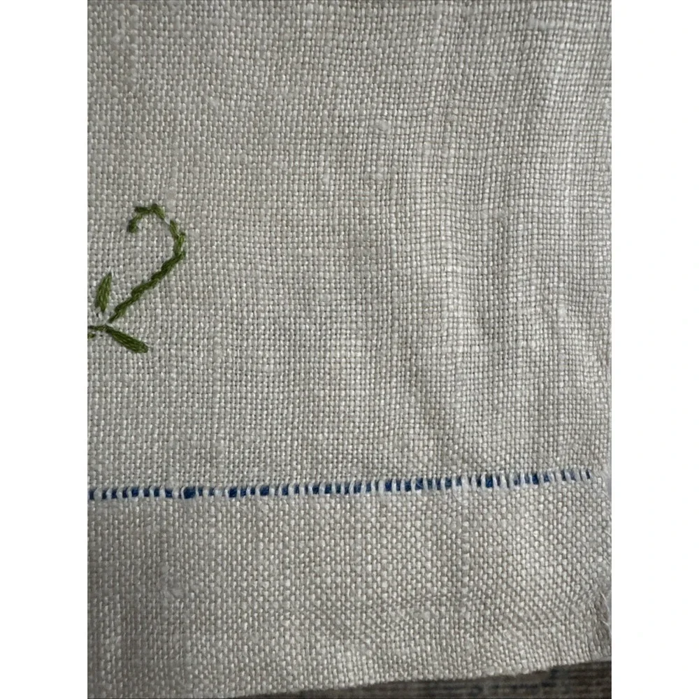 Vintage‎ Embroidered Linen Towel Heart
